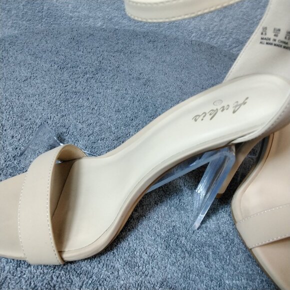 Ankis Nude Ankle Strap Heels Size 8.5B (M) Stiletto Heels Sandals open Toe - Picture 8 of 12